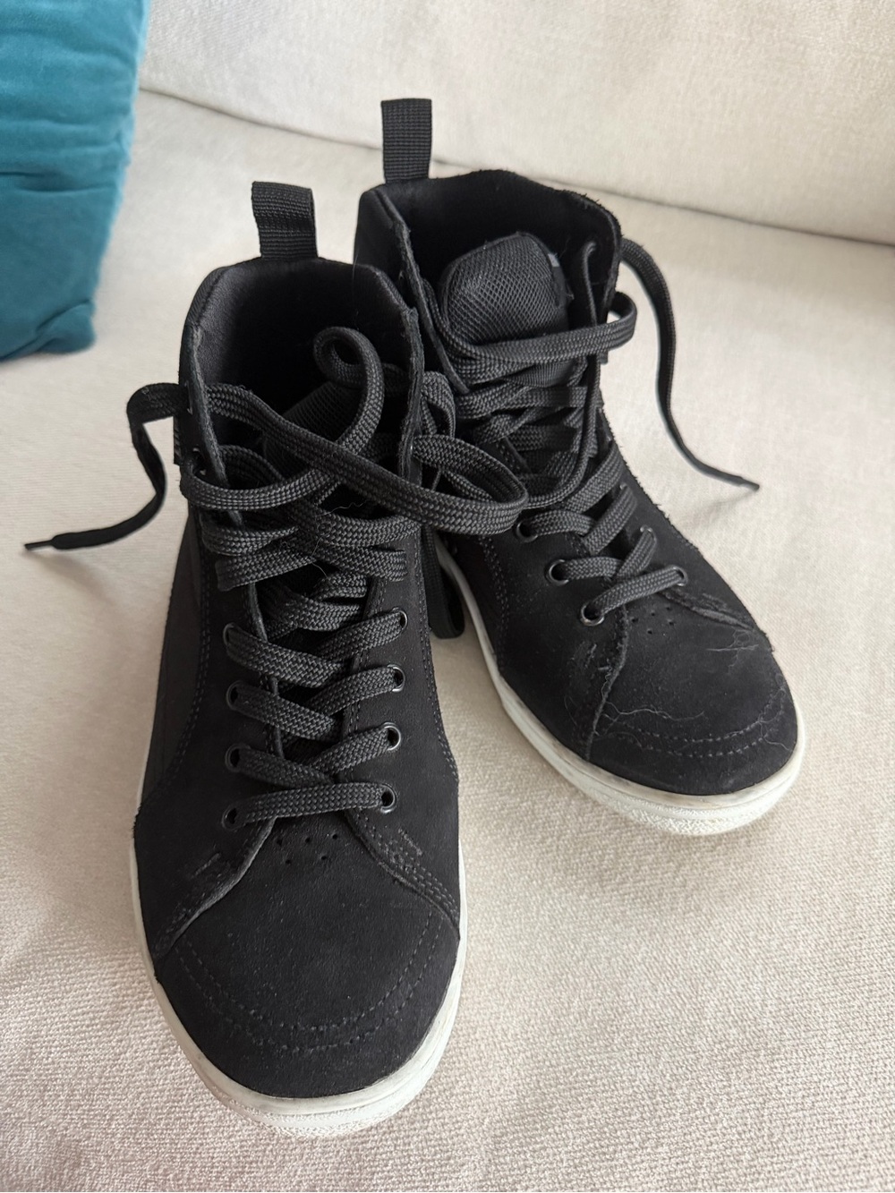 Bilt Black High-Top Women's Motorcycle Sneakers